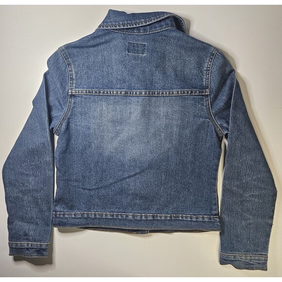 Girls The Childrens Place Blue Denim Jacket Size Large10/12 - Picture 3 of 6